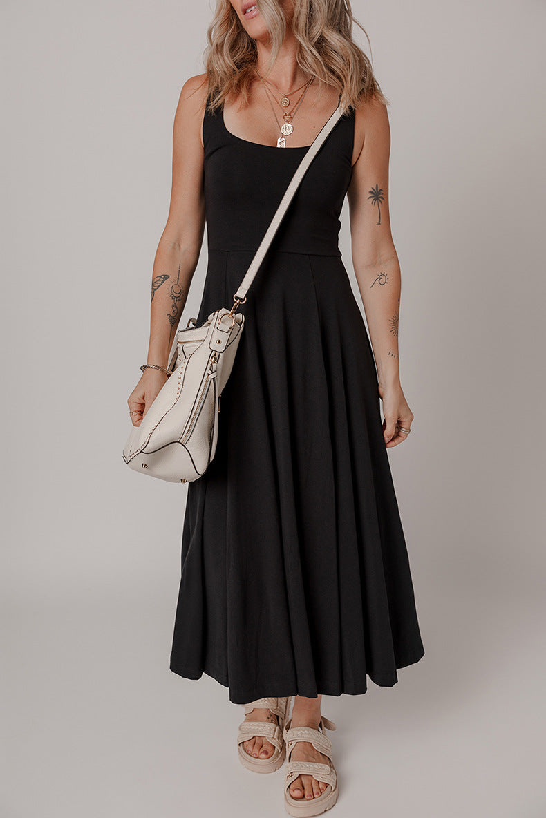 Effortless Elegance Sleeveless Knitted Midi Dress