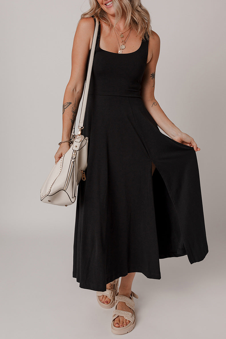 Effortless Elegance Sleeveless Knitted Midi Dress