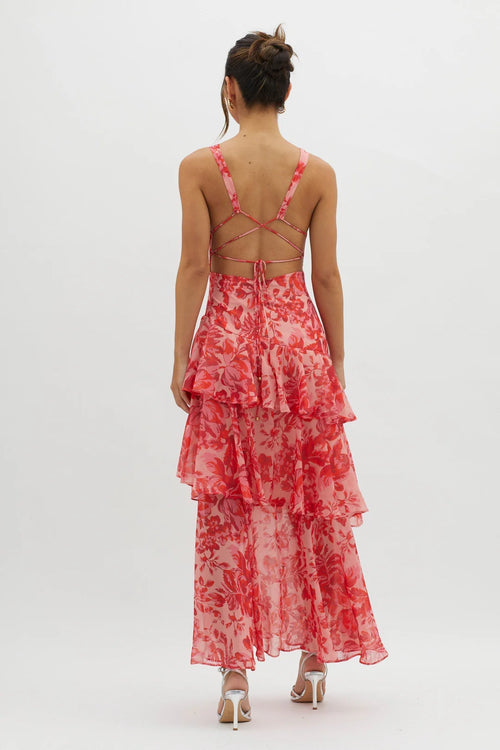 Amelorae Tiered Floral Maxi Dress