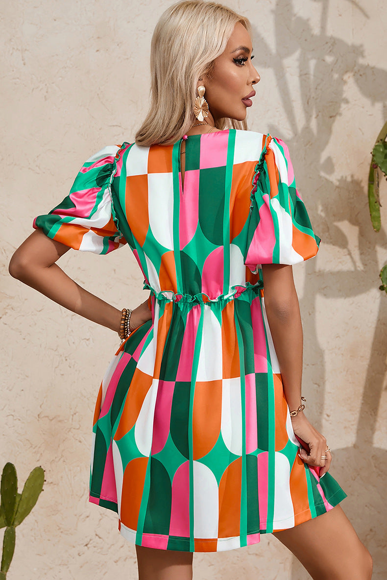 Breezy Comfort Short Sleeve Midi Dress with Pockets