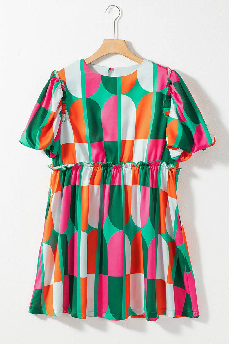 Breezy Comfort Short Sleeve Midi Dress with Pockets