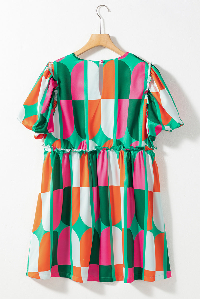 Breezy Comfort Short Sleeve Midi Dress with Pockets