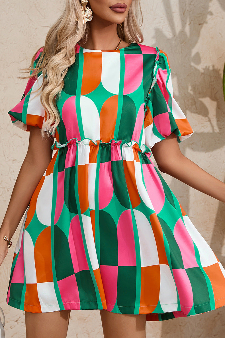 Breezy Comfort Short Sleeve Midi Dress with Pockets