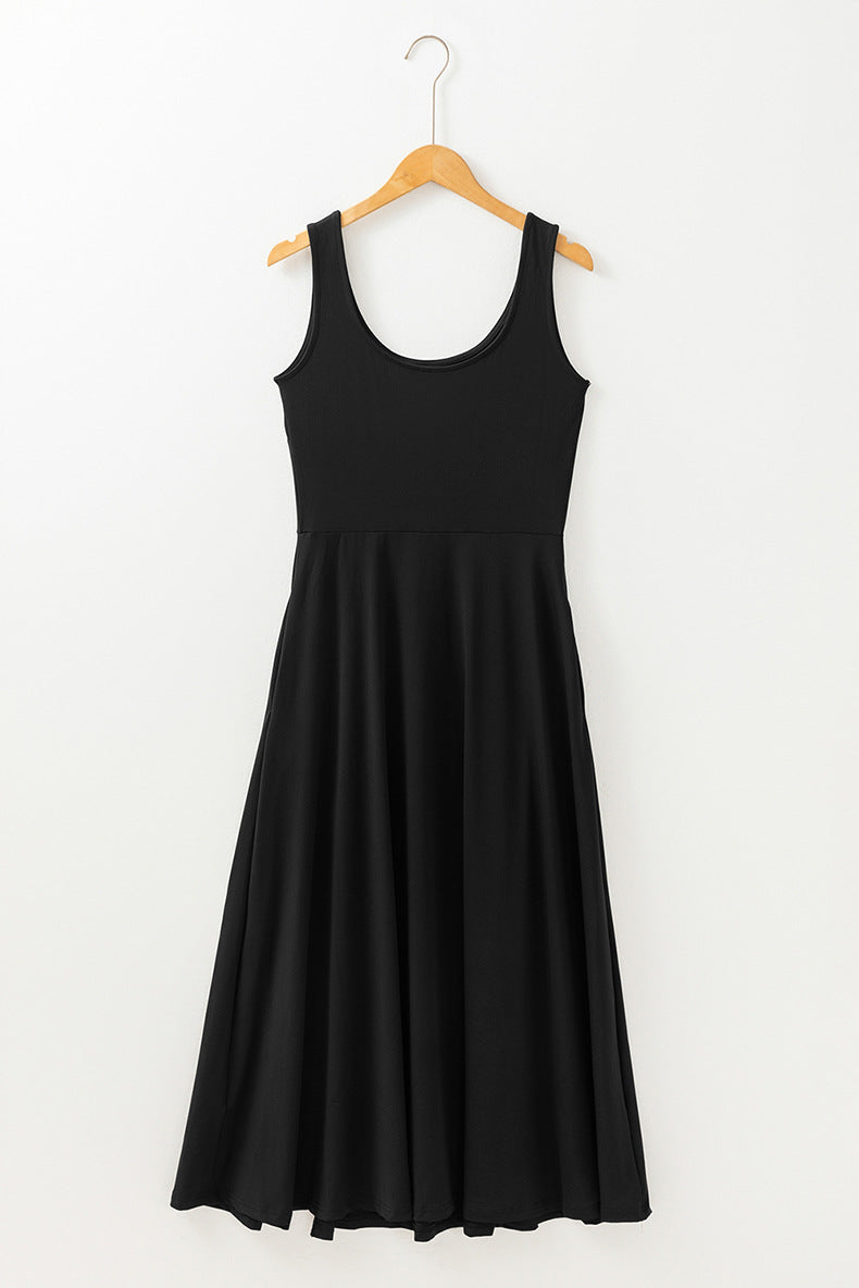Effortless Elegance Sleeveless Knitted Midi Dress