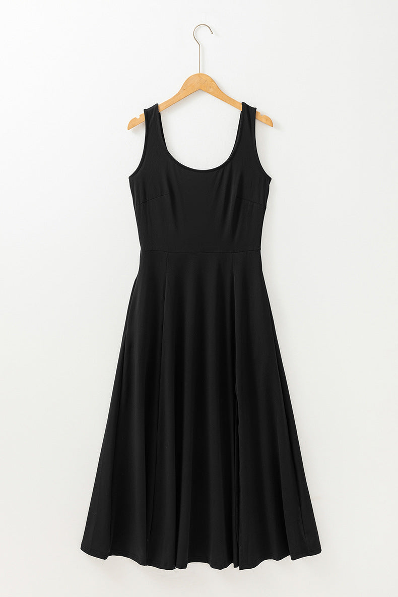Effortless Elegance Sleeveless Knitted Midi Dress