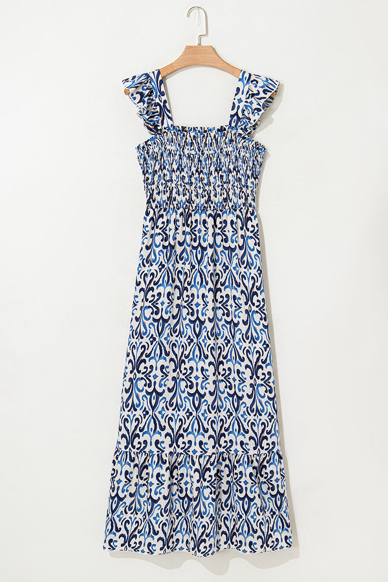 Retro Boho High Waist Maxi Skirt